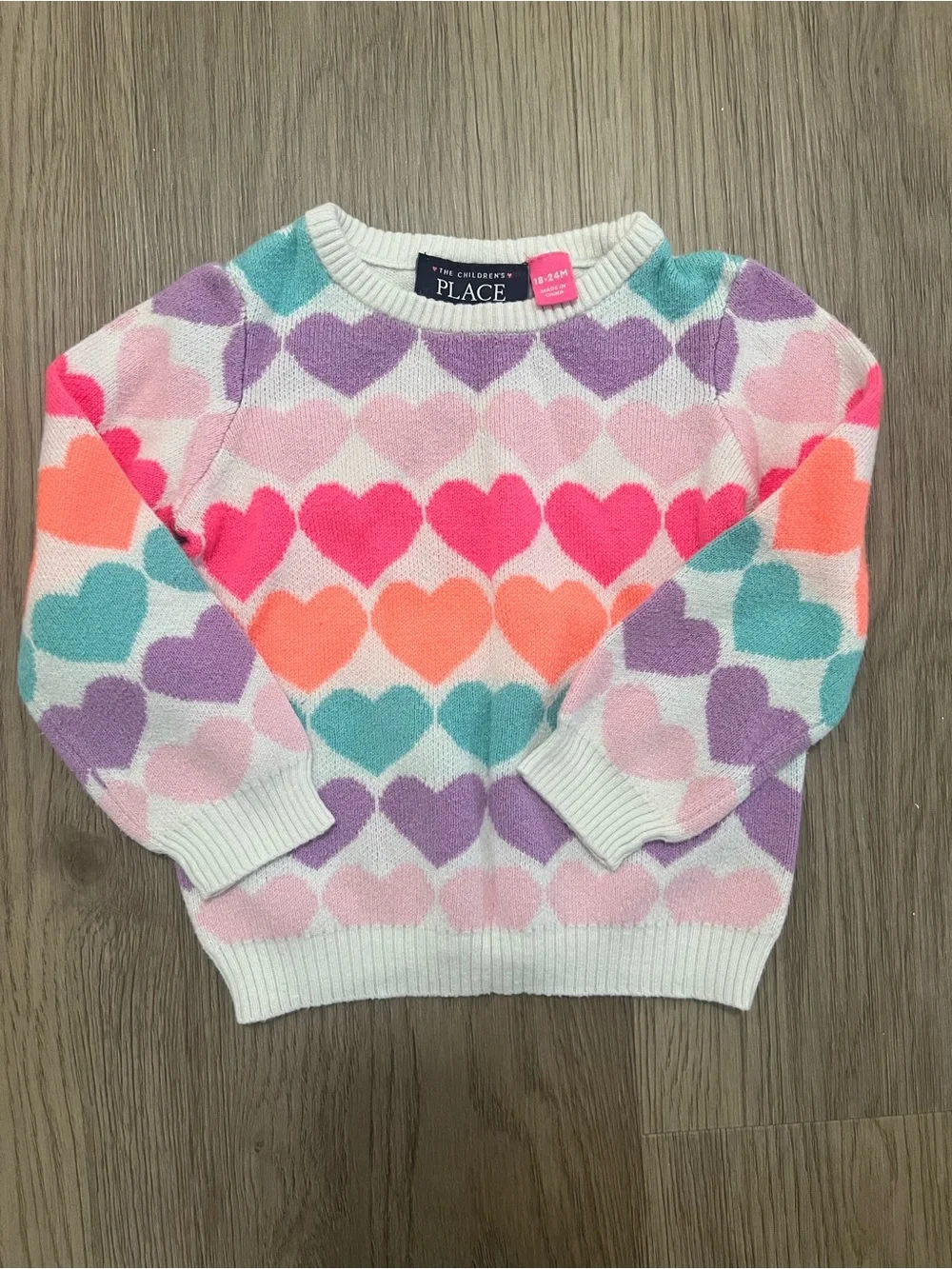 The Children’s Place Y2K Heart Print Sweater & Jeggings Set 18-24M